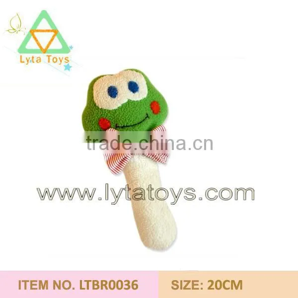 lovely plush baby rattles for girls