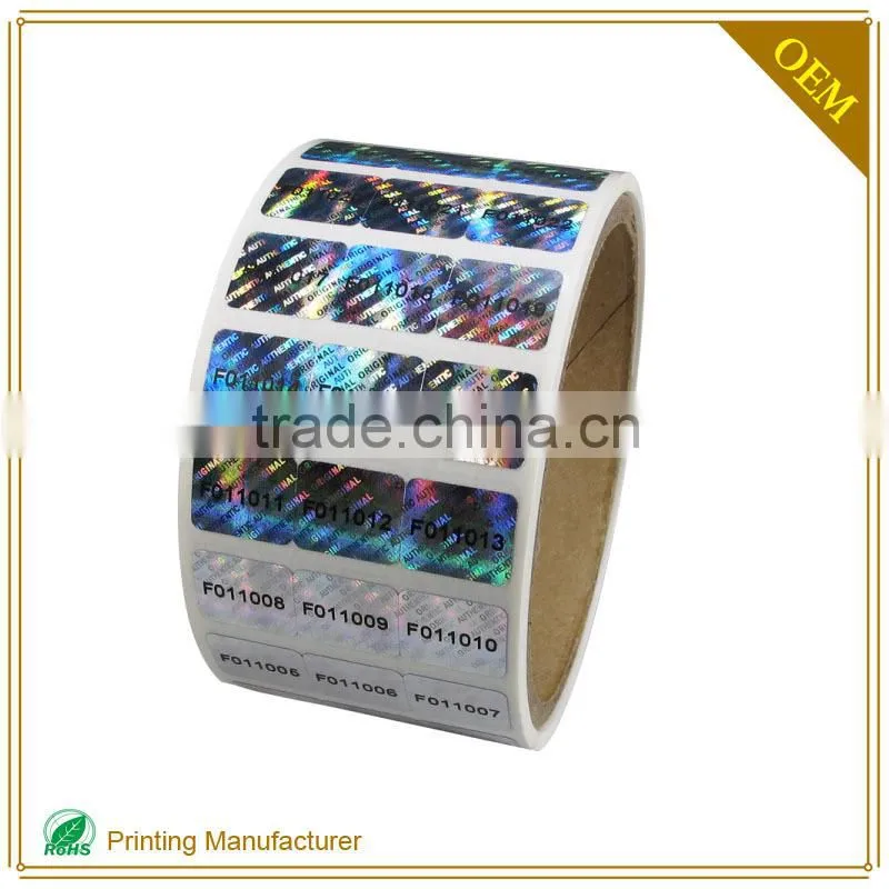 2015 Top Quality Bottle Neck Decal Sticker Label With Logo Printing Factory