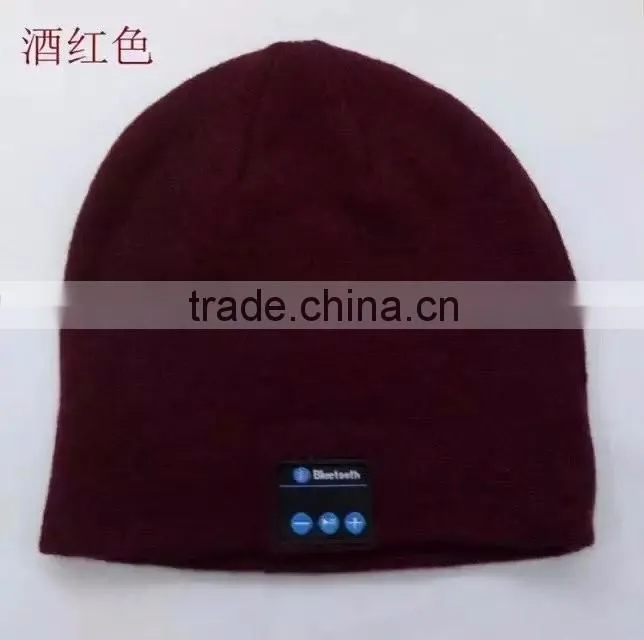 Wholesale bluetooth headphone beanie hat, knitted wireless bluetooth earphone winter warm hat