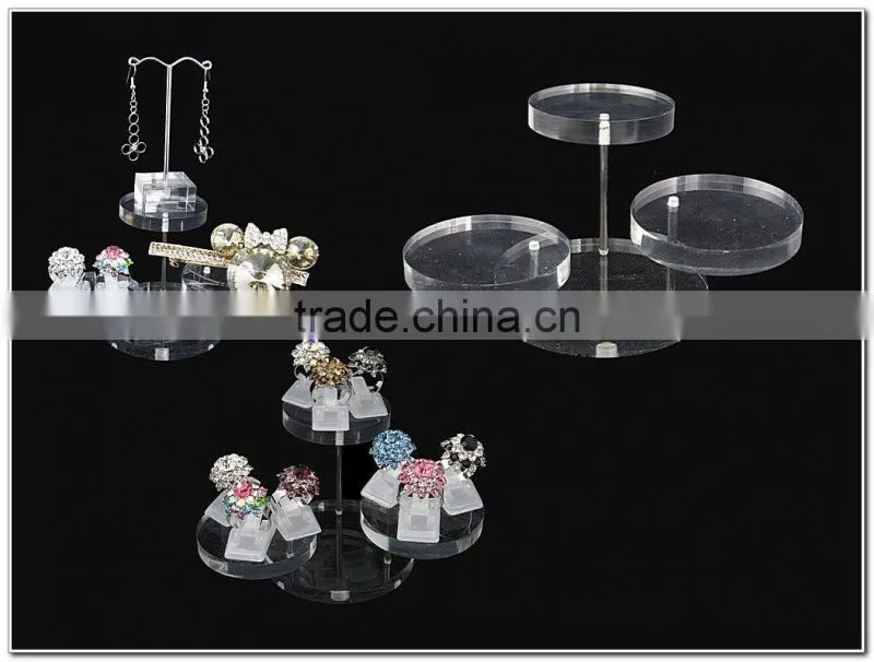 High Transparent Solid Acrylic Jewellery display jewelry display stand