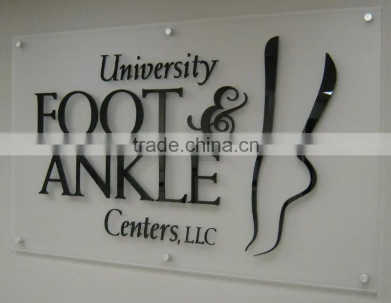 custom acrylic logo sign