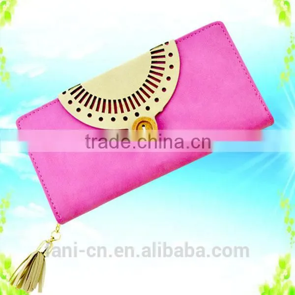 2015 new arrival multi card holder fancy PU leather wallet with custom design for women