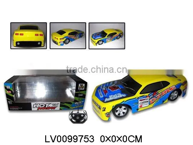 plastic 1:24 scale 4 channel rc police car toys