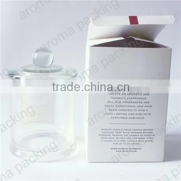 custom luxury design flat cardboard candle box, luxury candle box for birthday gift