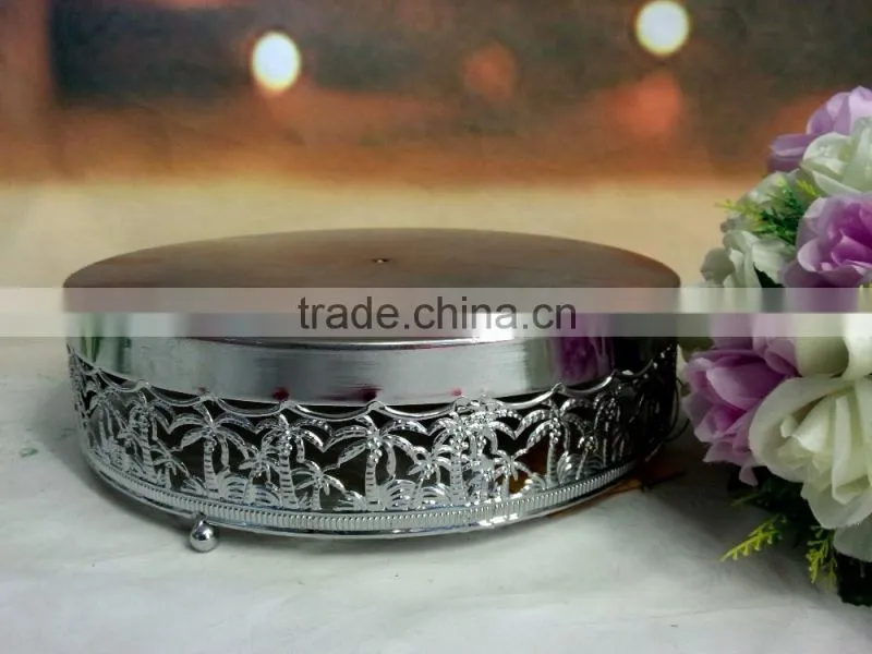 metal wedding cake stand for wedding centerpieces with exquisite decor
