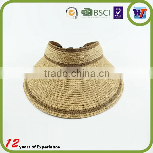 Wholesale custom waterproof sun visor cap short plaid visor caps