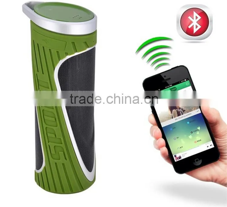 4400mah Outdoor Sports bicycle waterproof wireless power bank bluetooth speaker, water proof bluetooth speaker 10W