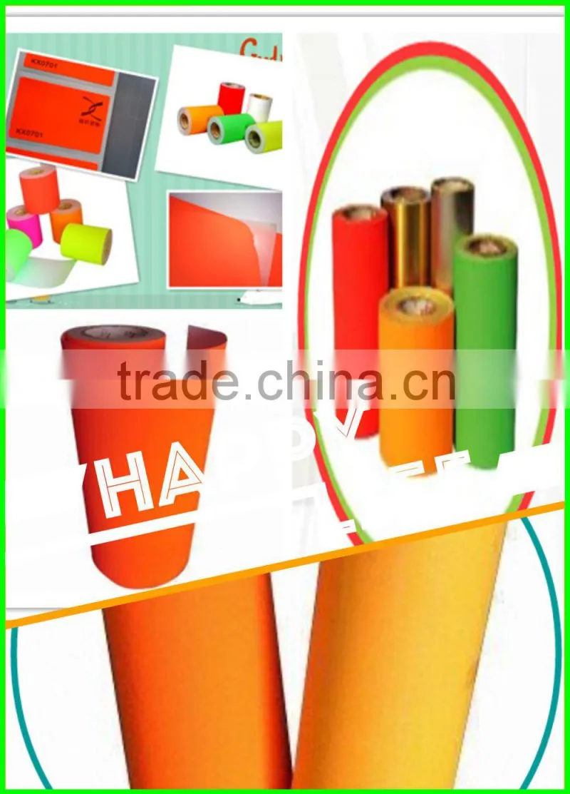 red fluorescent label paper