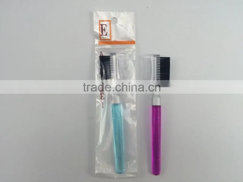 high quality 2015 personal care beauty private label Eyebrow Comb Brush with nylon hair
