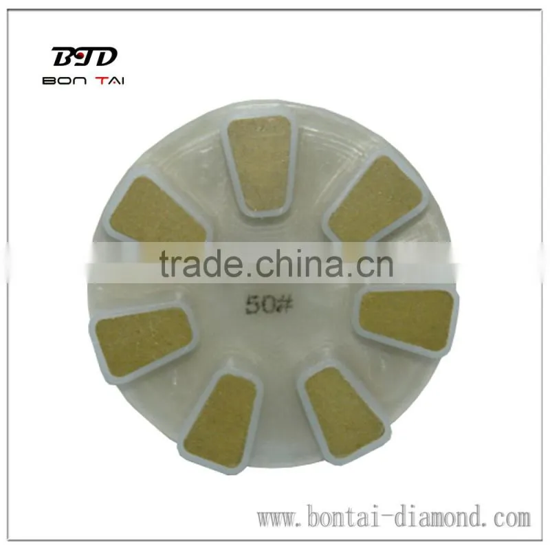 4 inch dry diamond resin concrete polishing pad for floor,like marble ,granite,concrete