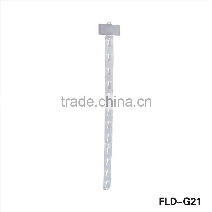 FLD-G21 supermarket esay operate plastic clip strip hanging goods