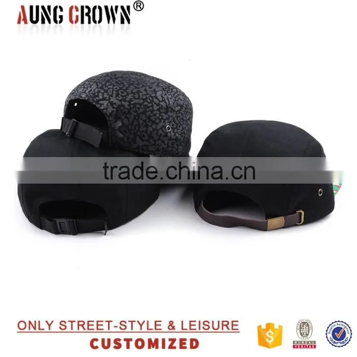 design 5 panel camp cap wholesale