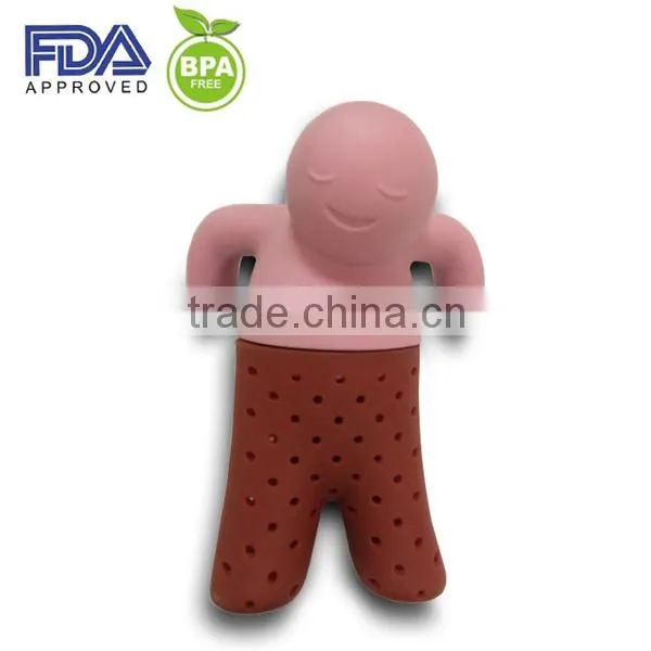 FDA/ LFGB standard Strawbery silicone tea bag,silicone tea strainers,tea infuser with plate