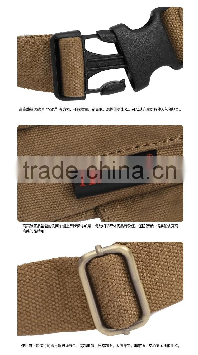 Fashion Waist Pack Canvas Waist Bag Fanny Pack Waist Belt Bag 2 colors