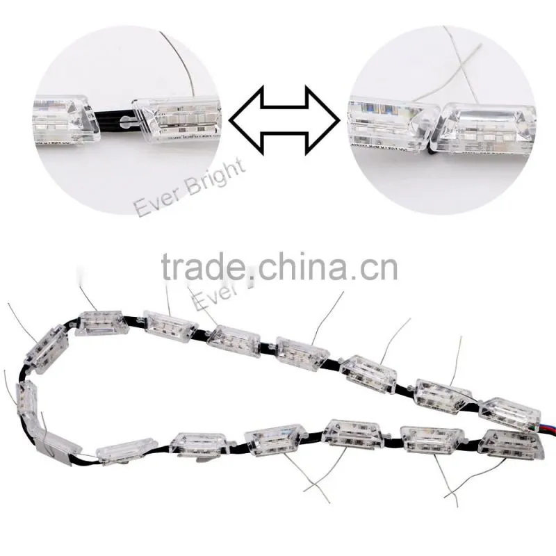 Newest product for 2017 auto drl lighting 2pcs white/amber crystal lighting phone APP control/led wifi light bulb