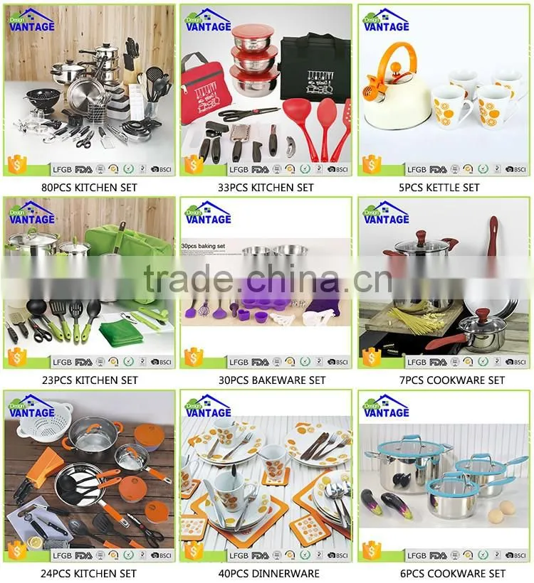 10pcs handle sackable spoon measuring tool and stainless steel measuring cup