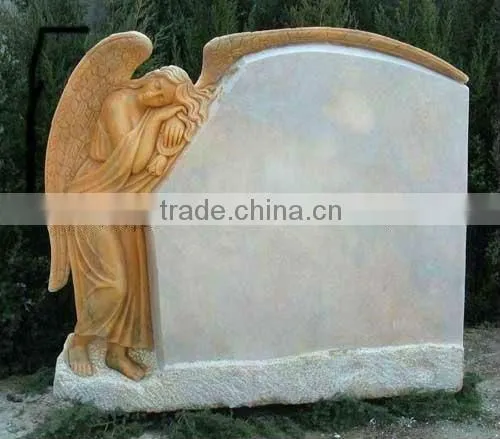 Marble Weeoping Angel Tombstone HT-S-MB125