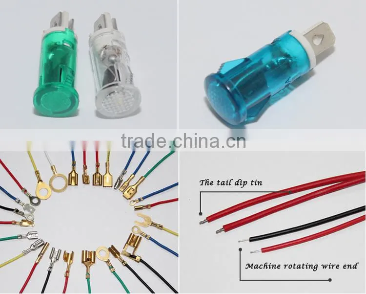 FILN high light waterproof plastic 10mm 230v white led switch board lamp 110v indicator light