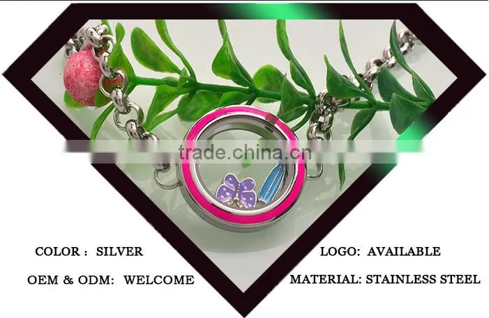 Unique style beautiful supplier ODM/OEM Silver Locket Bracelet