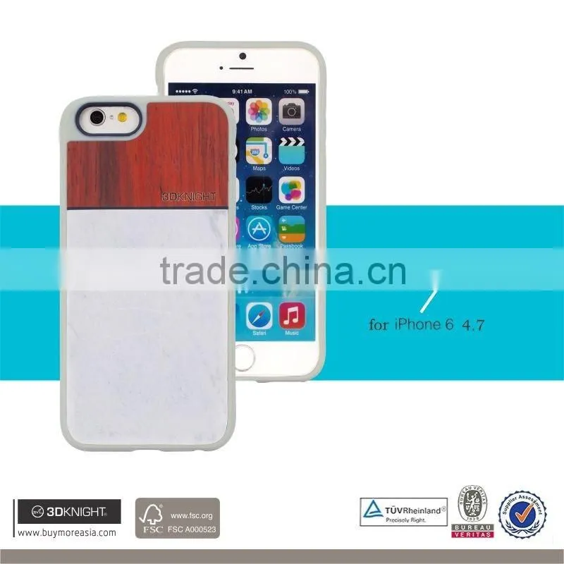 2016 New arrival Latest Design Real marble phone case for iPhone 6 6S OEM case marble back cover