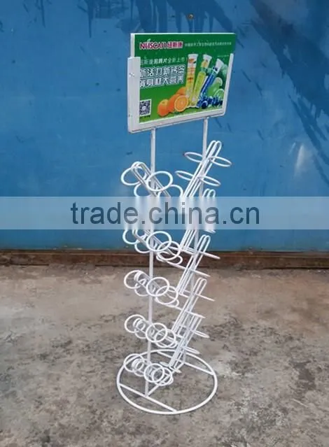 Custom retail promotional durable stationery shop display rack