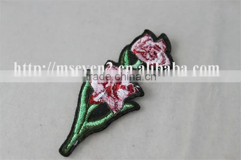 big sale applique embroidery flower embroidery patch for clothes