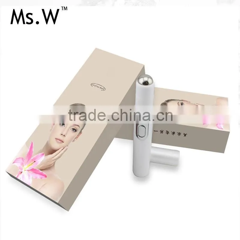 white color ultrasonic electroporation eye massager/eye wrinkle remover