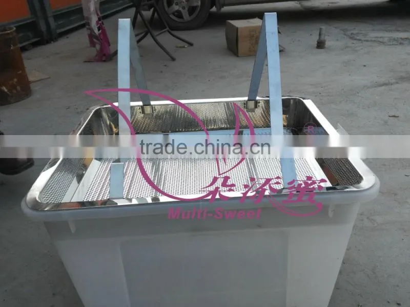 New Style honey uncapping tray/honey comb filter tray with tank