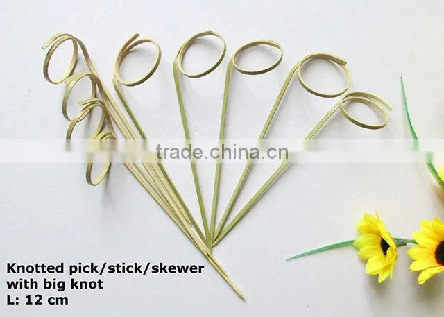 Natural bamboo pick (twisted)