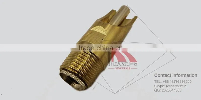 stainless steel pig water nipple in gold 64*22 mm