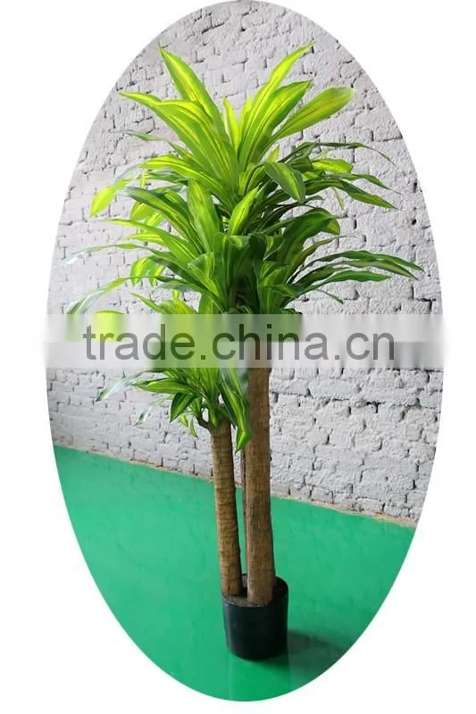 Real Touch Artificial Brazil Dracaena Decorative Silk Plant in Pot