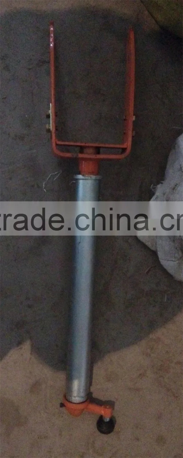 walking tractor tail wheel fork assembly