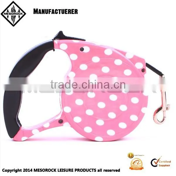 Fashion design colorful handhold pet leash retractable dog leash