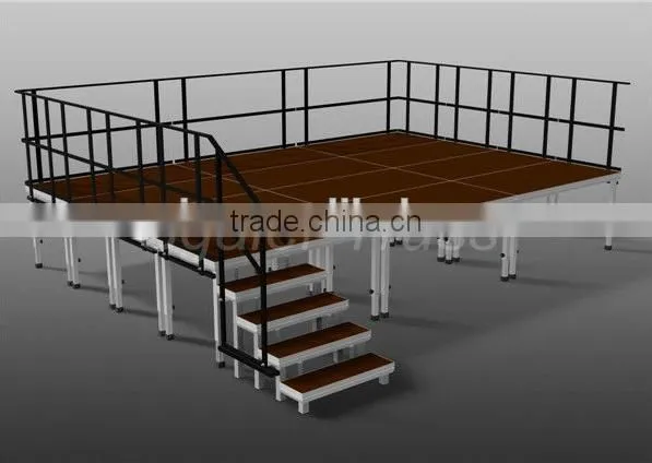 2017 sgaier modular stage square legs 0.6-1m concert stage