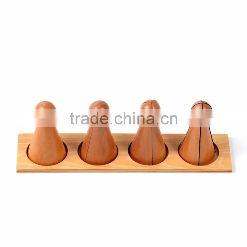 Wooden math education Montessori Fraction Skittles toy