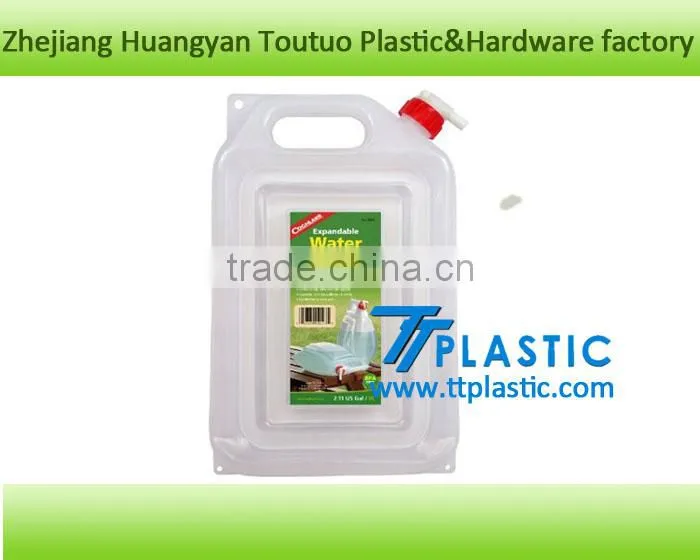 Ideal for PICNIC Outdoor RECTANGLE 2-Gallon expandable Water container for drinking water, beverage and wine
