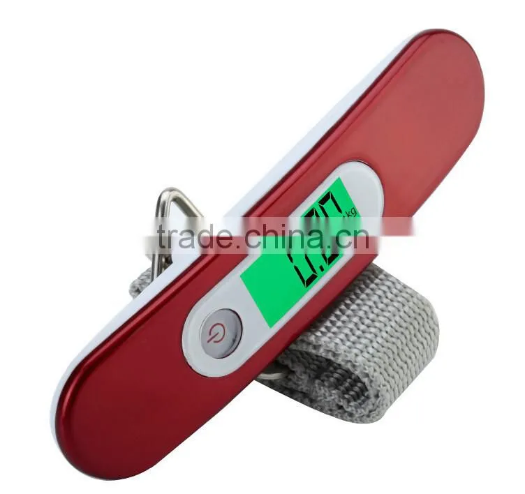 LED Digital 50Kg/10g Fish Hook Hanging Electronic Weighting Luggage Scale