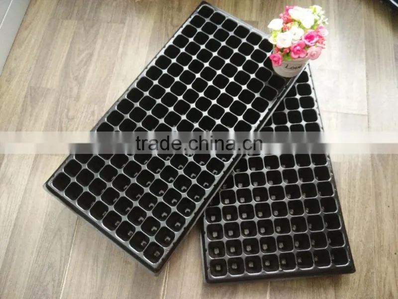 Cheap factory price reusable plastic seedling tray 128 cell