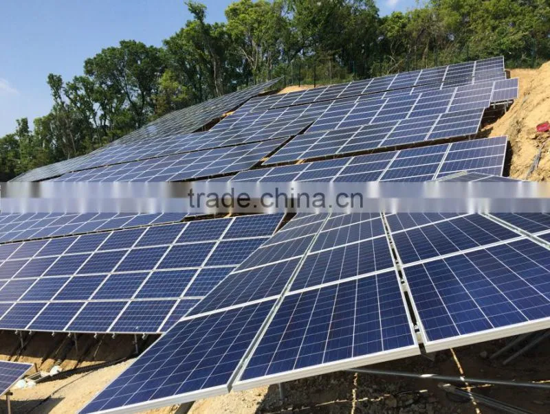 high quality Galvanized steel ground Adjustable Angle solar panel support structures rack