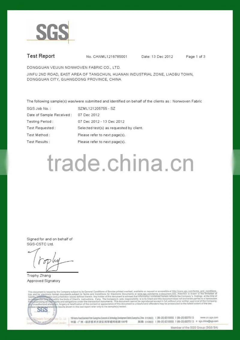 spunbond polypropylene made in china fruit cover cloth