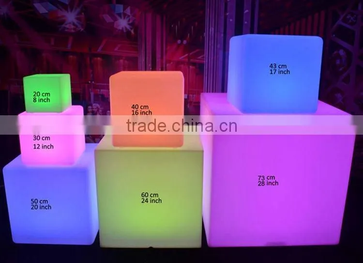 Event Party Bar Used LED Furniture Cube Light Table KC-3004