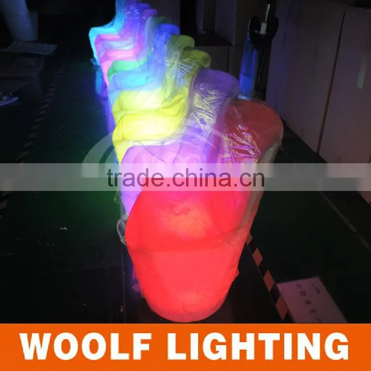 2014 hot !!! Color changing rechargeable led furniture led dinner chair