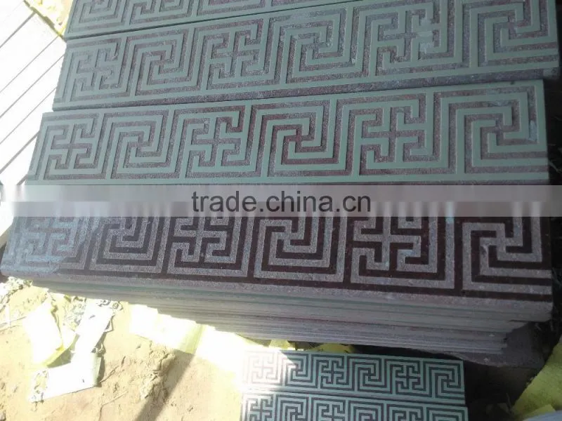 Engrave Ocean Red Granite Tile