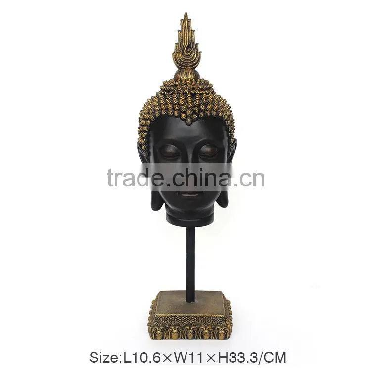 Handmade resin buddha head statue
