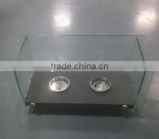 free standing bio ethanol iron fireplace with SST box burner