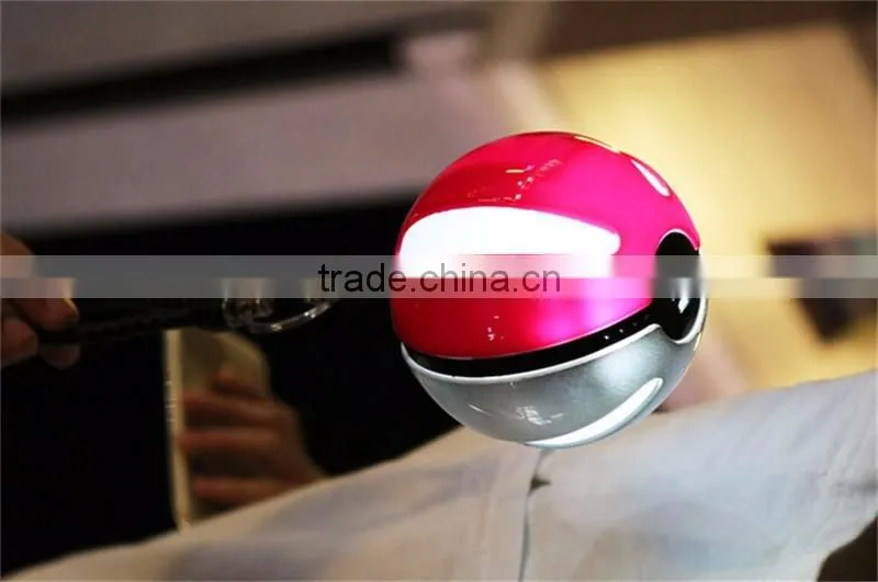 Pokemon Go Ball Power Adapter LED Light Brushed USB Backup Battery Power Bank