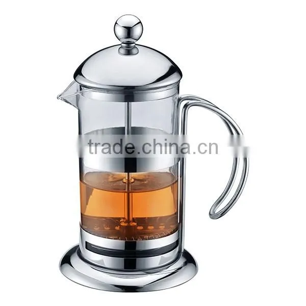 34 oz French Press Coffee Maker,Hi Qualty Stainless Steel Frame - borosilicate Glass