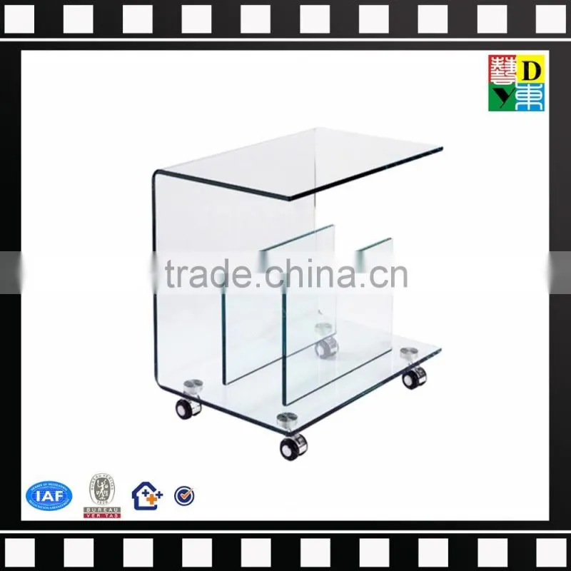 Modern clear acrylic serving trolley/serving cart