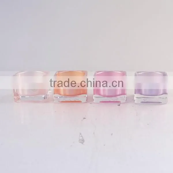 wholesale cheap mini colorful glass candle holder
