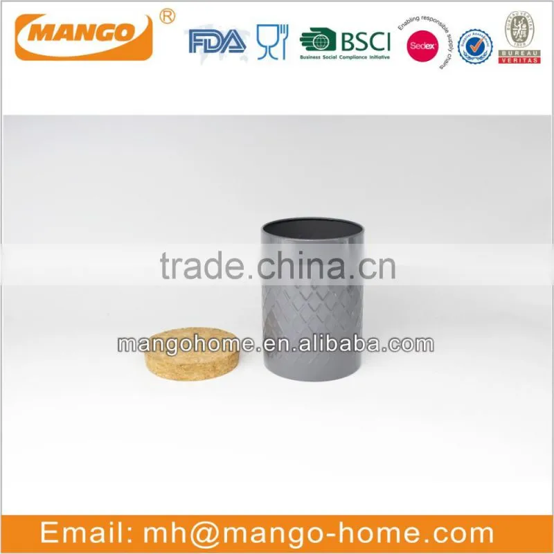 custom food grade tall round tea tin can